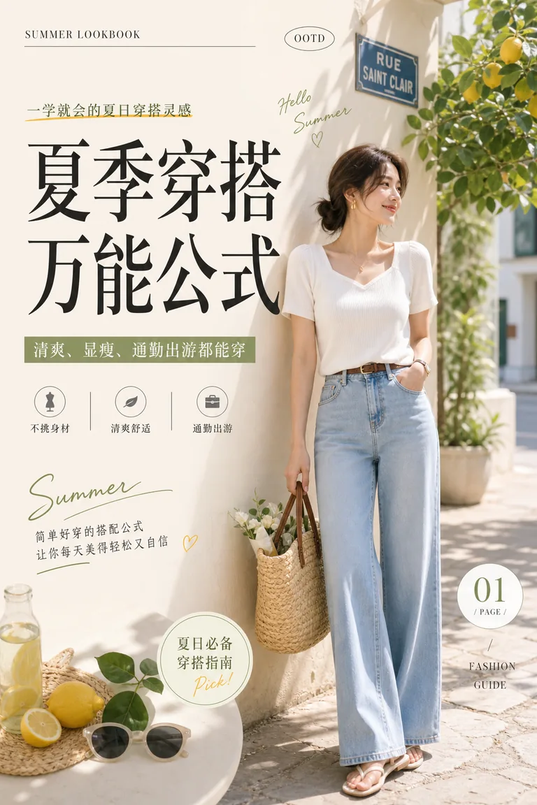 夏季穿搭万能公式